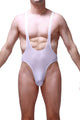 Bodysuit Thong Gonzac Plum White