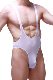 Bodysuit Thong Gonzac Plum White