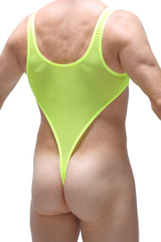 Bodythong Carbay Net Neon Yellow